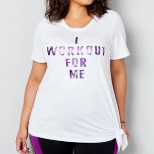 Avenue 'I Workout For Me' Active Tee
